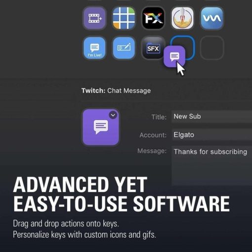 Elgato Stream Deck – Live Content Creation Controller with 15 Customizable LCD Keys, Adjustable Stand, for Windows 10 and macOS 10.11 or later - Image 8
