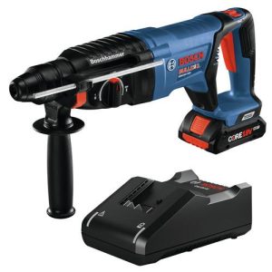 Bosch 18V EC Brushless SDS-Plus Bulldog 1 in. Rotary Hammer Kit with CORE18V 4.0 Ah Compact Battery - GBH18V-26DK15