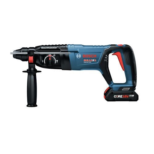 Bosch 18V EC Brushless SDS-Plus Bulldog 1 in. Rotary Hammer Kit with CORE18V 4.0 Ah Compact Battery - GBH18V-26DK15 - Image 3