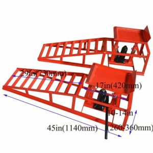 A Pair Auto Car Service Ramps Lifts Heavy Duty Hydraulic Lift Repair Frame