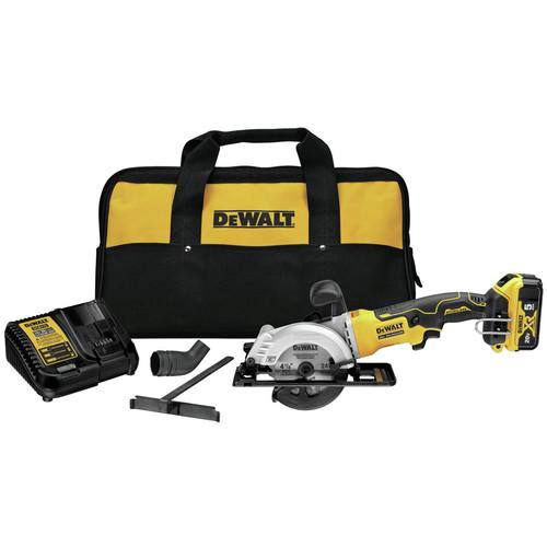 DEWALT ATOMIC 20V MAX 5 Ah Brushless 4-1/2 in. Circular Saw Kit - DCS571P1