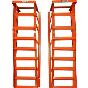 Tool Hub 10287 Heavy Duty Car Ramps 3 Ton Metal Stands Pair 8 Rungs