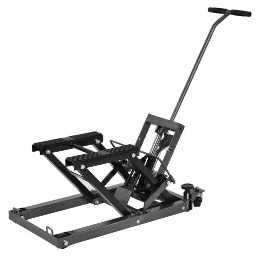 IRONMAX Motorcycle ATV Jack Lift Stand Quad Dirt Street Bike Hoist 1500 Lbs New - Image 2