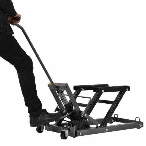 IRONMAX Motorcycle ATV Jack Lift Stand Quad Dirt Street Bike Hoist 1500 Lbs New - Image 4