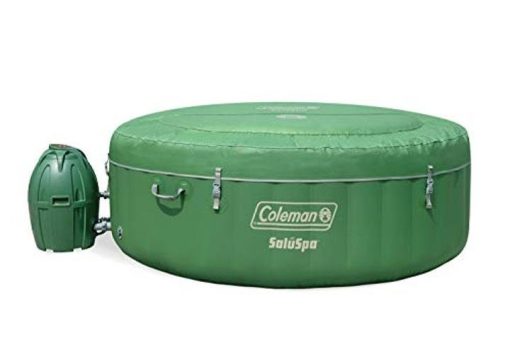 Coleman SaluSpa Inflatable Hot Tub Spa, Green & White - Image 2