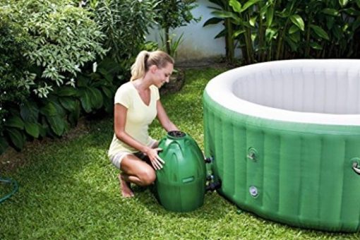 Coleman SaluSpa Inflatable Hot Tub Spa, Green & White - Image 6