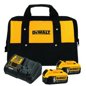 DEWALT 20V MAX 5 Ah Lithium-Ion Battery (2-Piece) and Charger Starter Kit - DCB205-2CK