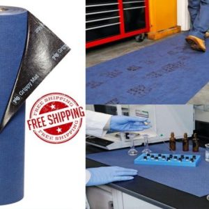 New Pig Grippy 32 in. x 100 ft. Blue Absorbent Mat NEW PIG MAT3210