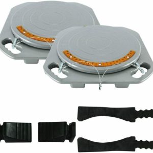 2 Wheel Durable Car Truck Front End Wheel Alignment Turntable Turn Plate Tool US