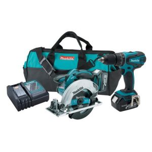 Factory Reconditioned Makita 18V LXT Cordless Lithium-Ion 1/2 in. Hammer Drill and Circular Saw Kit - XT250-R