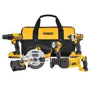 DEWALT 20V MAX Cordless Lithium-Ion 5-Tool Combo Kit - DCK520D2