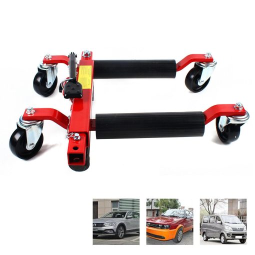 4400lb 2 Ton Hydraulic Positioning Car Wheel Dolly Jack Lift for Moving Vehicle - Image 2