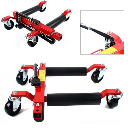 4400lb 2 Ton Hydraulic Positioning Car Wheel Dolly Jack Lift for Moving Vehicle - Image 3