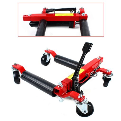 4400lb 2 Ton Hydraulic Positioning Car Wheel Dolly Jack Lift for Moving Vehicle - Image 4