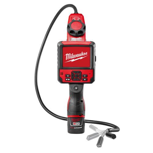 Milwaukee 2317-21 M12 1.5 Ah Cordless Lithium-Ion M-SPECTOR FLEX 3 ft. Inspection Camera Cable with PIVOTVIEW Kit - Image 2