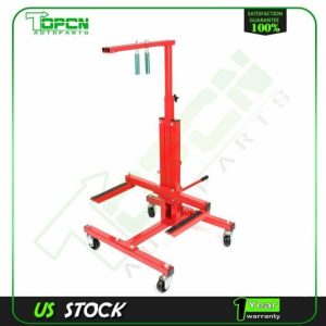 Mechanical Car Door Lift Jack Hydraulic Press and Bumper Handler Stand Red