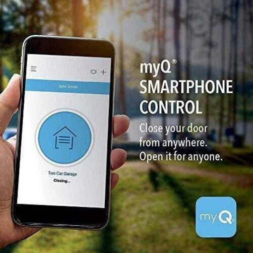 Chamberlain B550 Smart Garage Door Opener- myQ Smartphone Controlled – Ultra Quiet & Strong Belt Drive with MED Lifting Power, Wireless Keypad Included, Blue - Image 2
